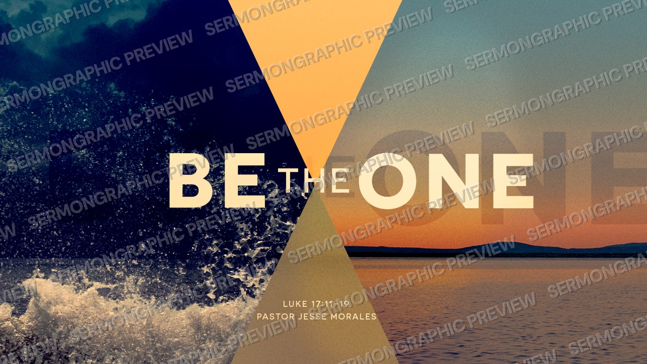 Be the one main sermon graphic preview