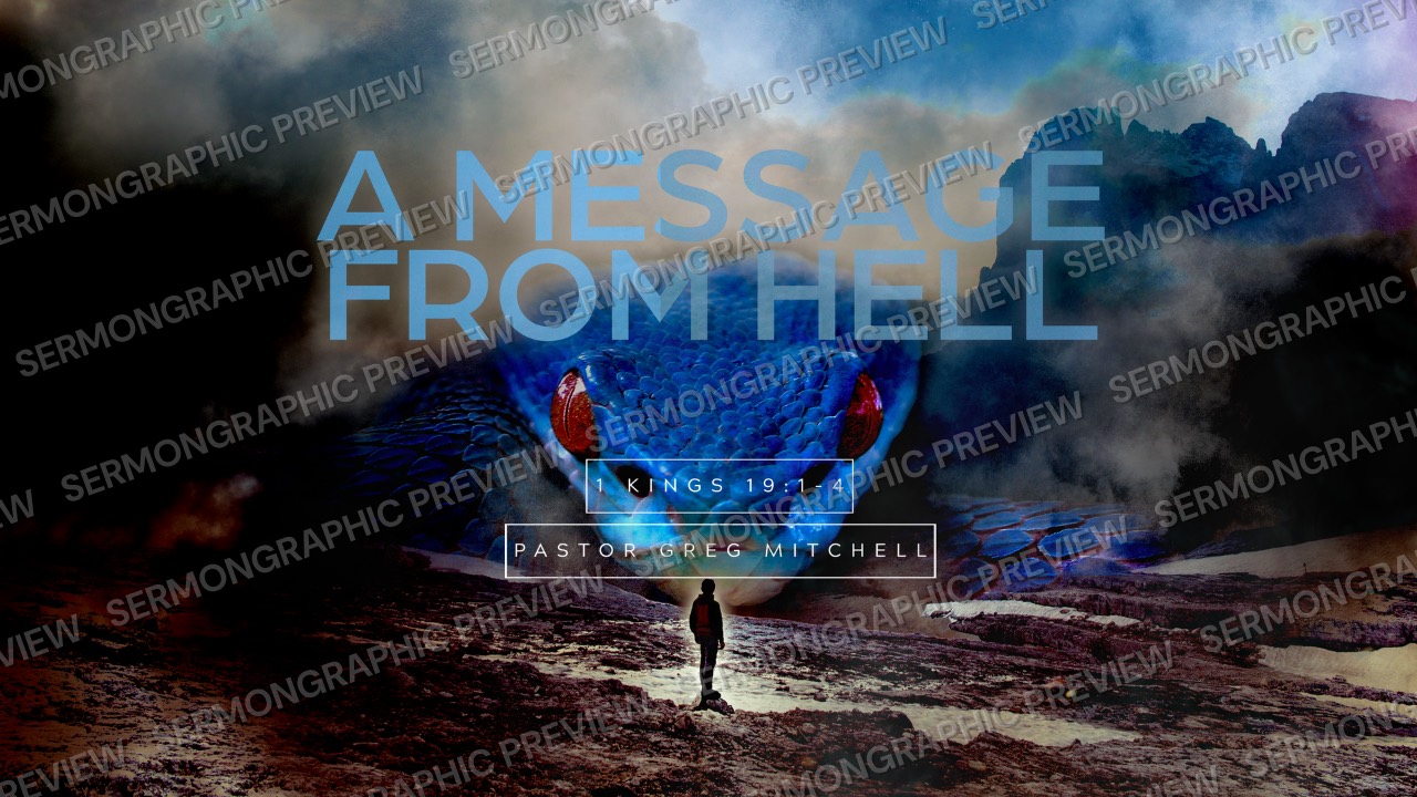 A MESSAGE FROM HELL sermon graphic preview
