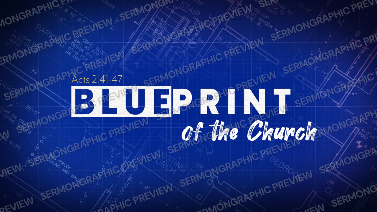 Blueprint of the Church sermon graphic preview