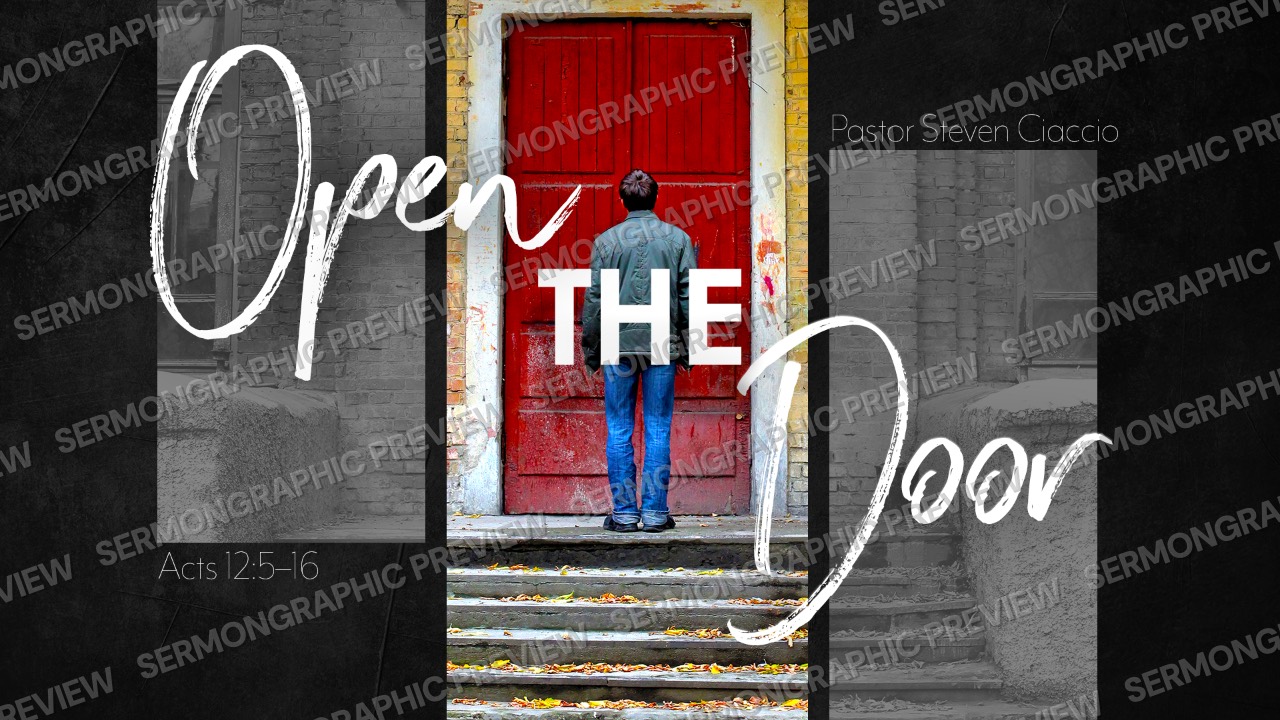 Open the Door sermon graphic preview