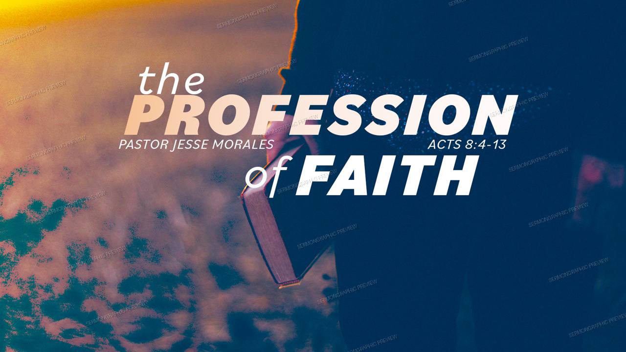 The Profession of faith sermon graphic preview