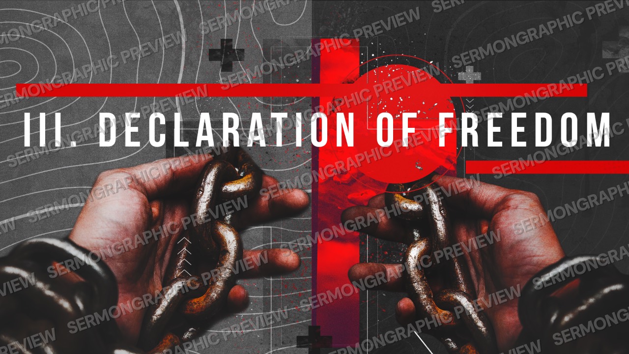 Declaration of Freedom sermon graphic preview