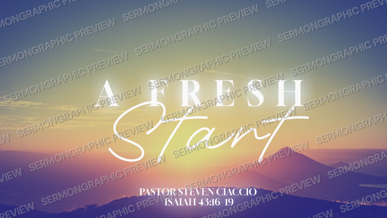 A Fresh Start sermon graphic preview