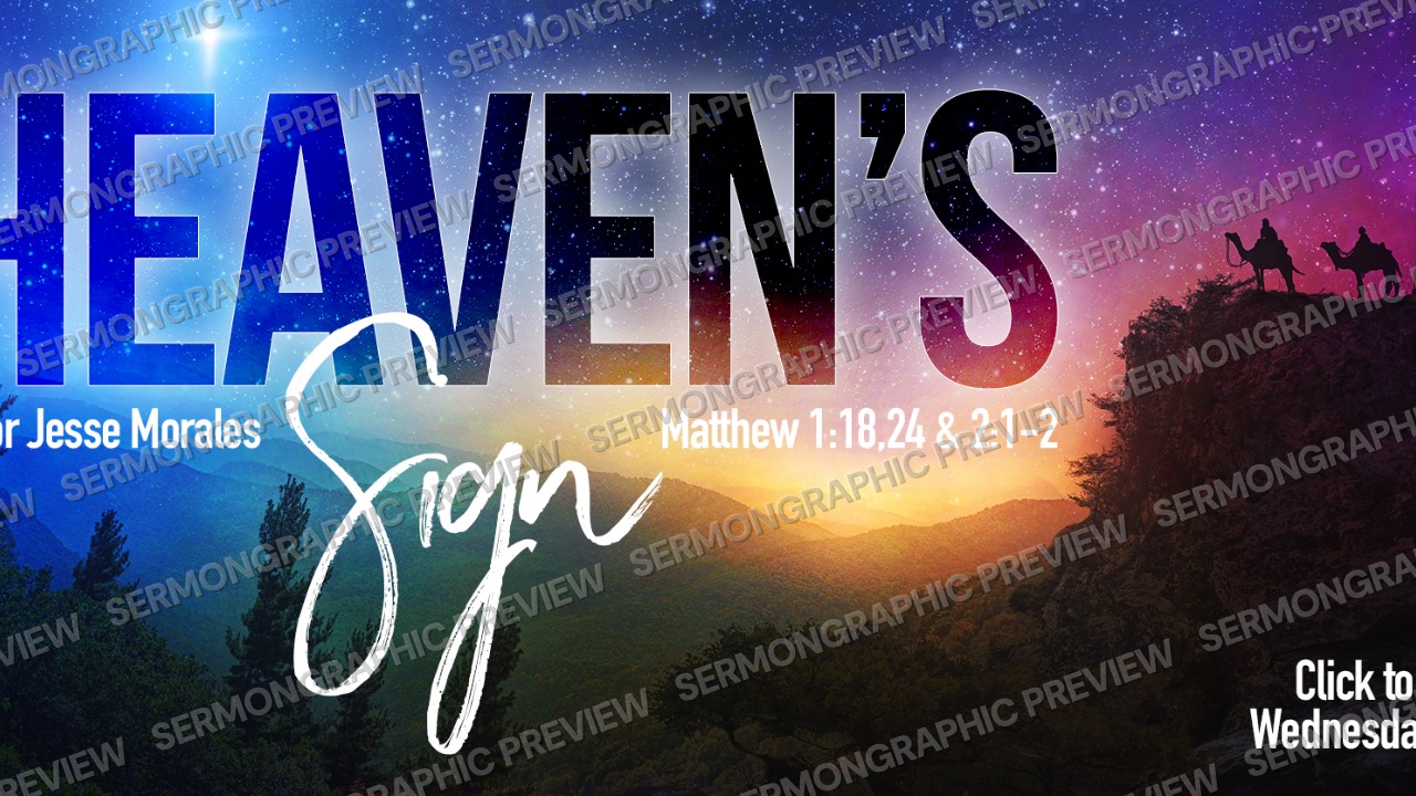 Heavens Sign sermon graphic preview