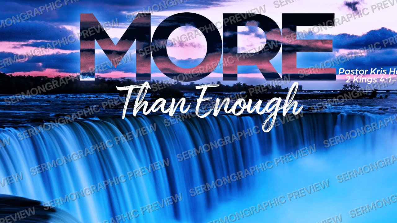 More than Enough sermon graphic preview