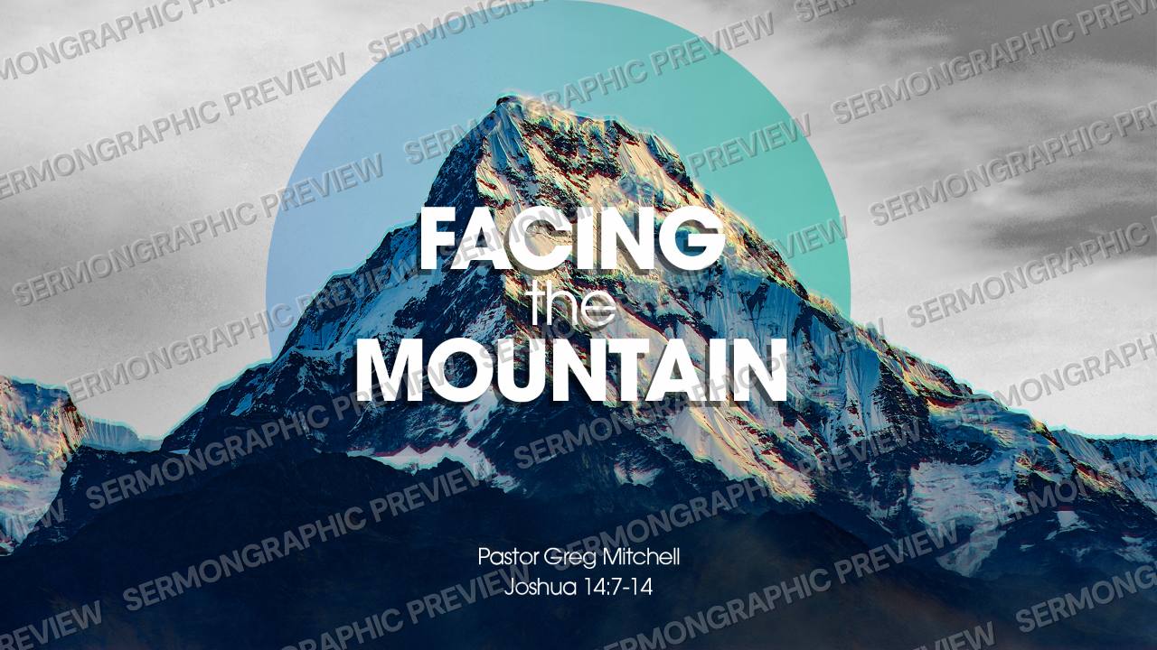 Facing the Mountain sermon graphic preview