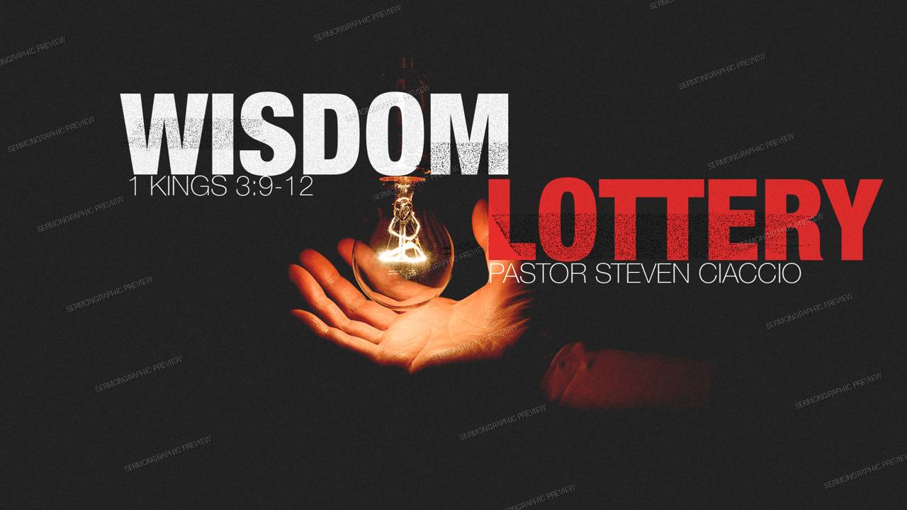 wisdom lottery sermon graphic preview