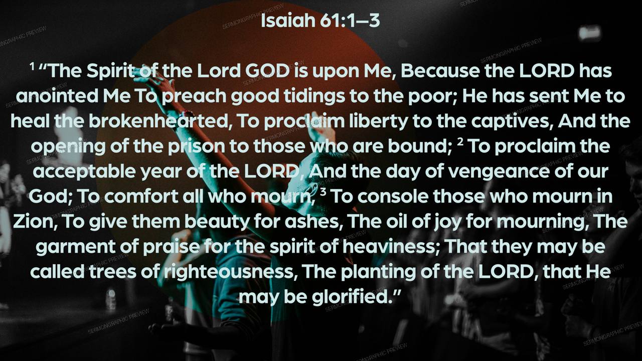 Garment of Praise sermon graphic preview