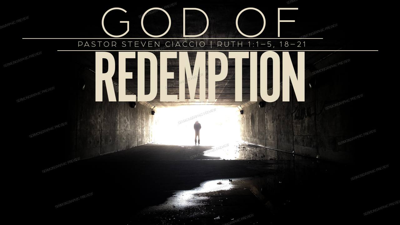 God of Redemption sermon graphic preview