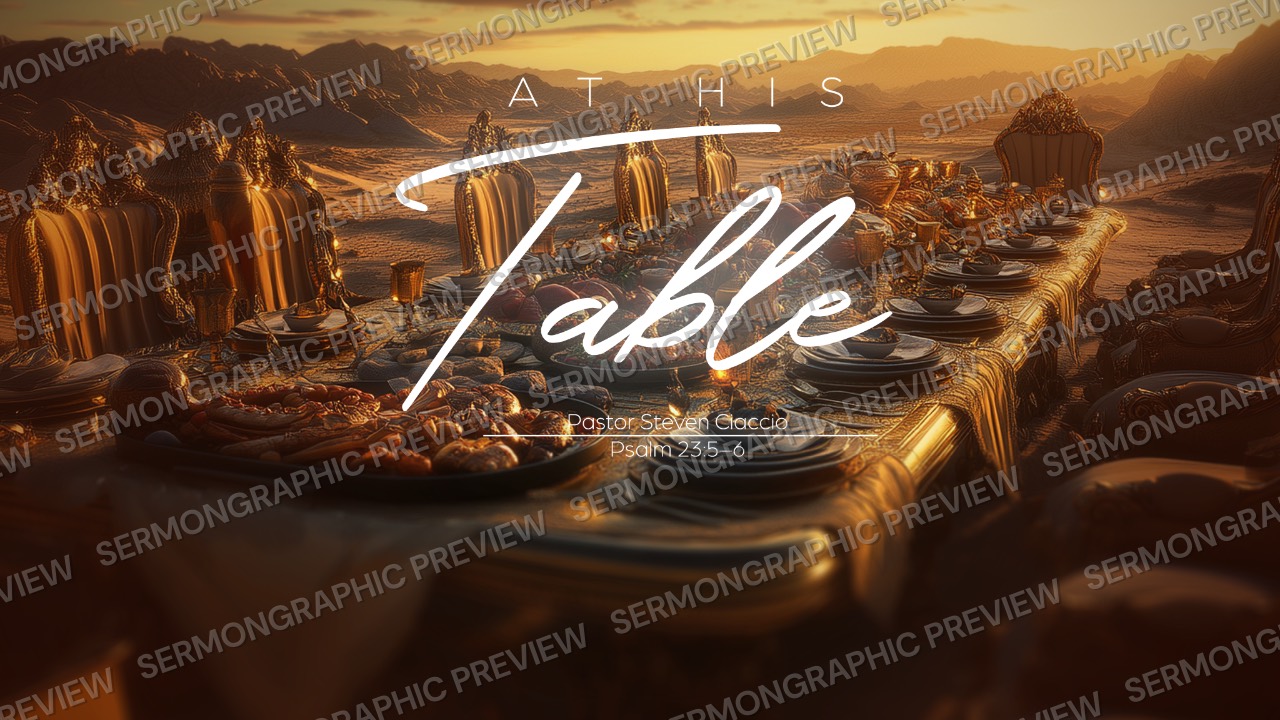 At His Table sermon graphic preview