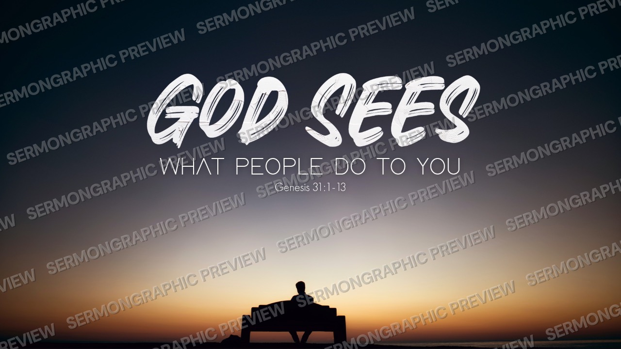 God sees what people do to you p. Jesse sermon graphic preview