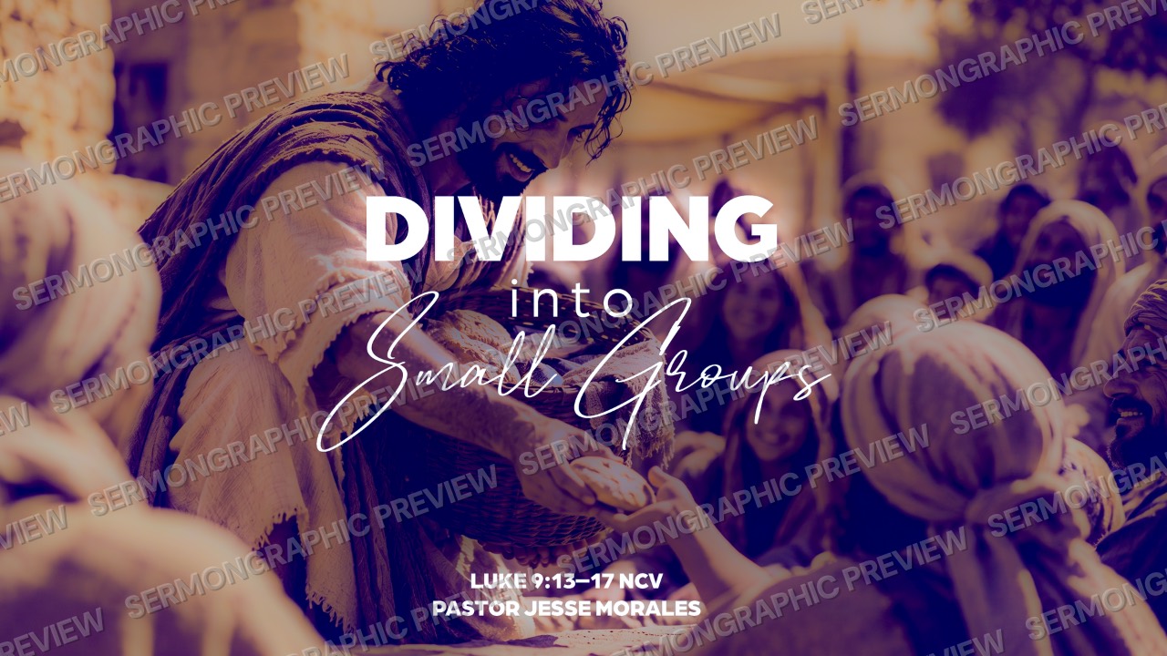 Dividing into small groups sermon graphic preview