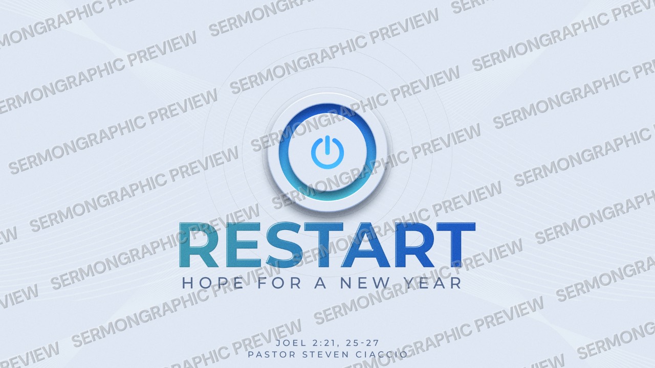Restart sermon graphic preview