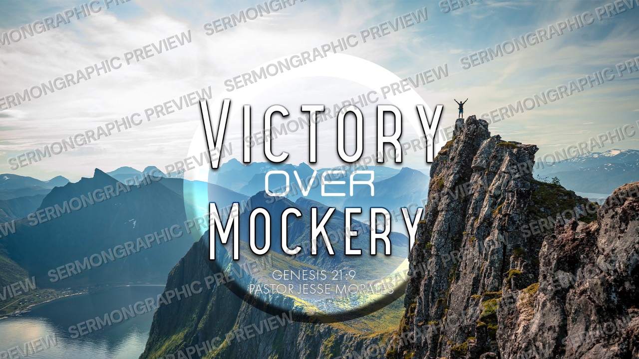 Victory over mockery sermon graphic preview