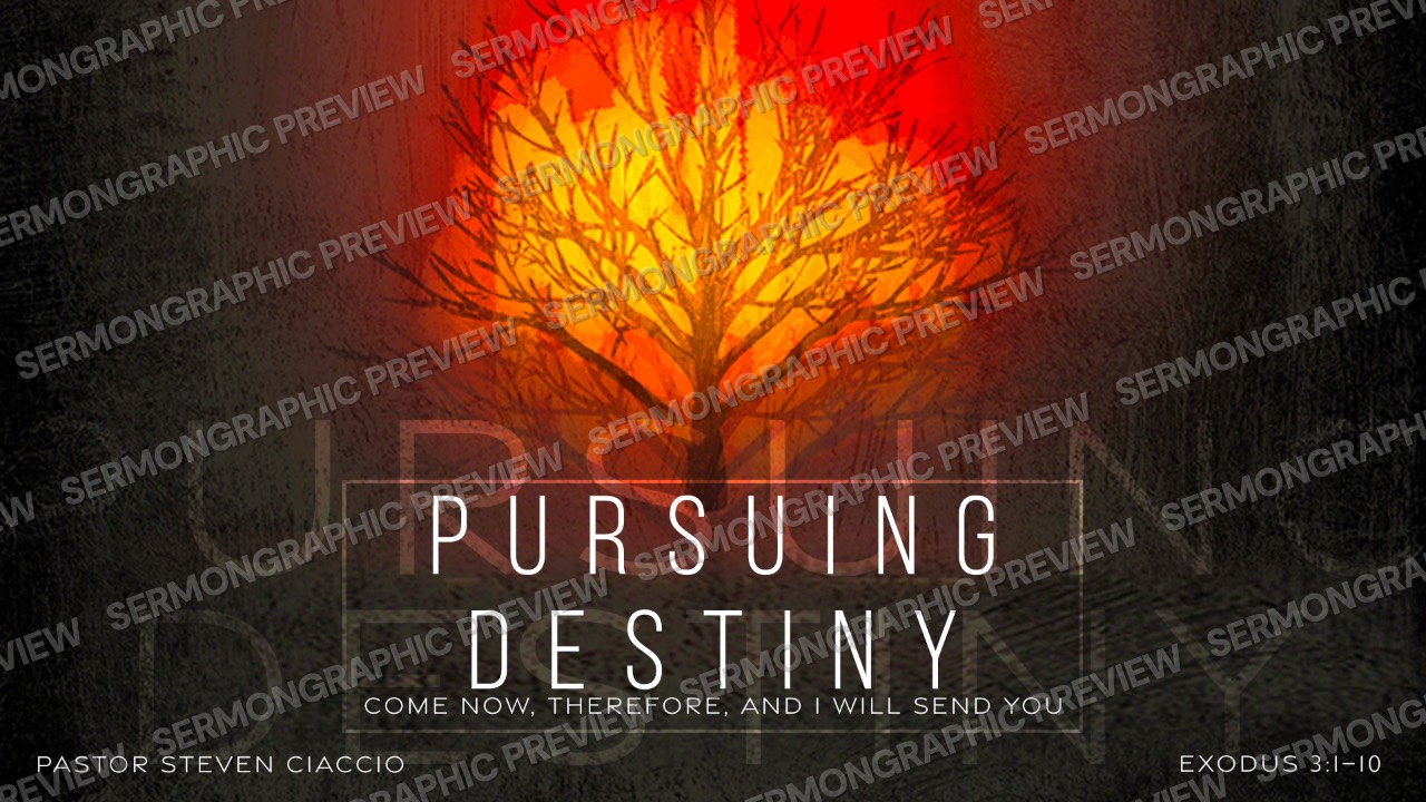Pursuing Destiny sermon graphic preview