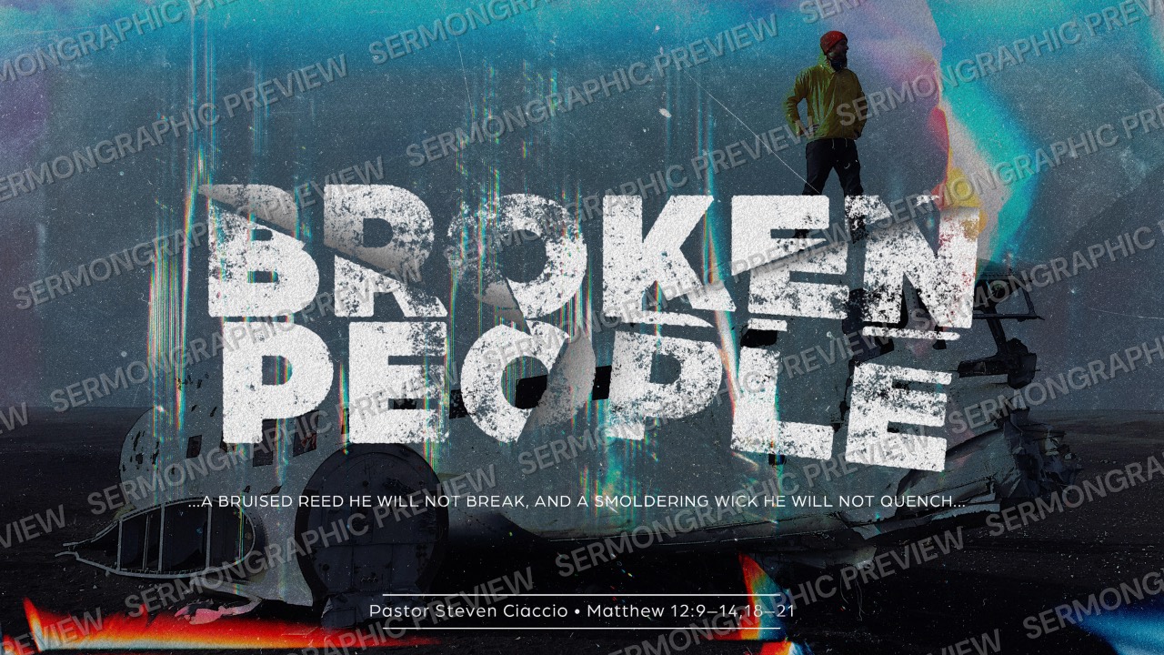 Broken People sermon graphic preview
