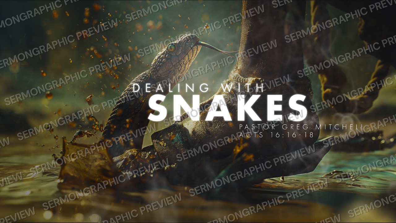 Dealing with Snakes sermon graphic preview