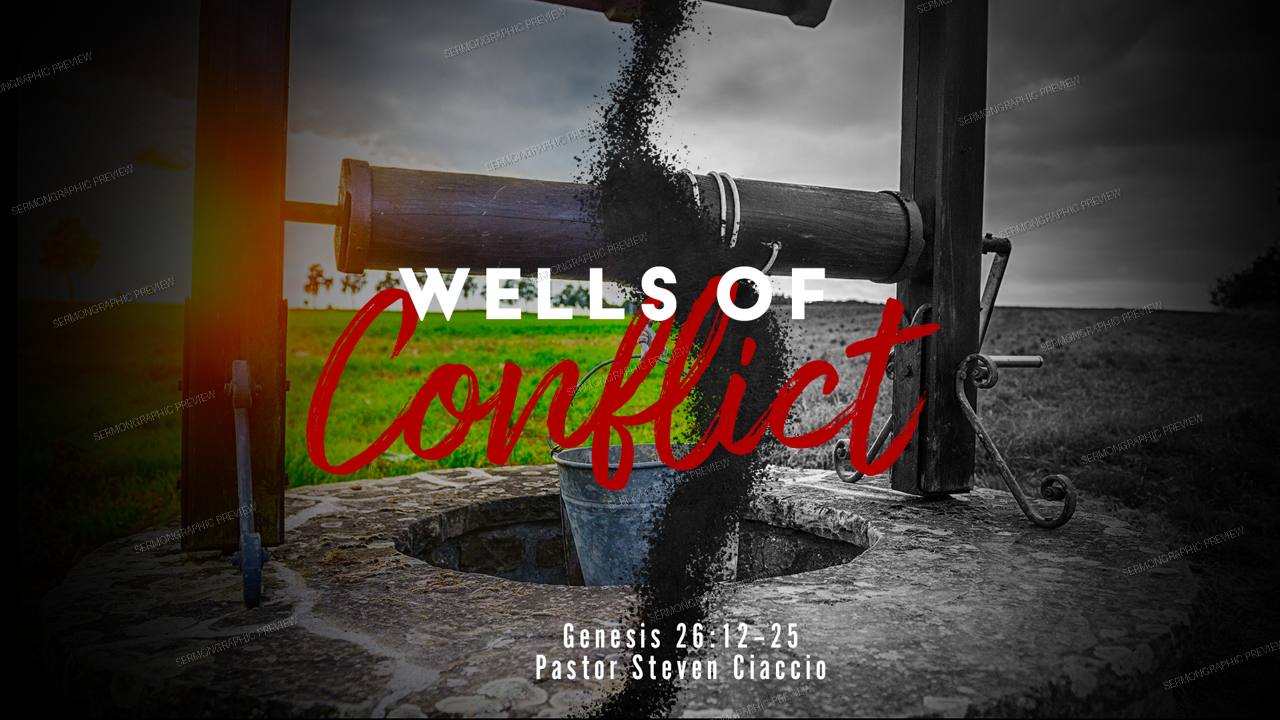 Wells of conflict sermon graphic preview