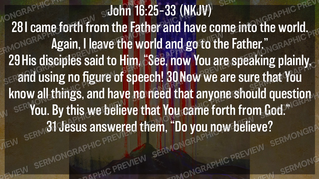 The Overcoming King sermon graphic preview
