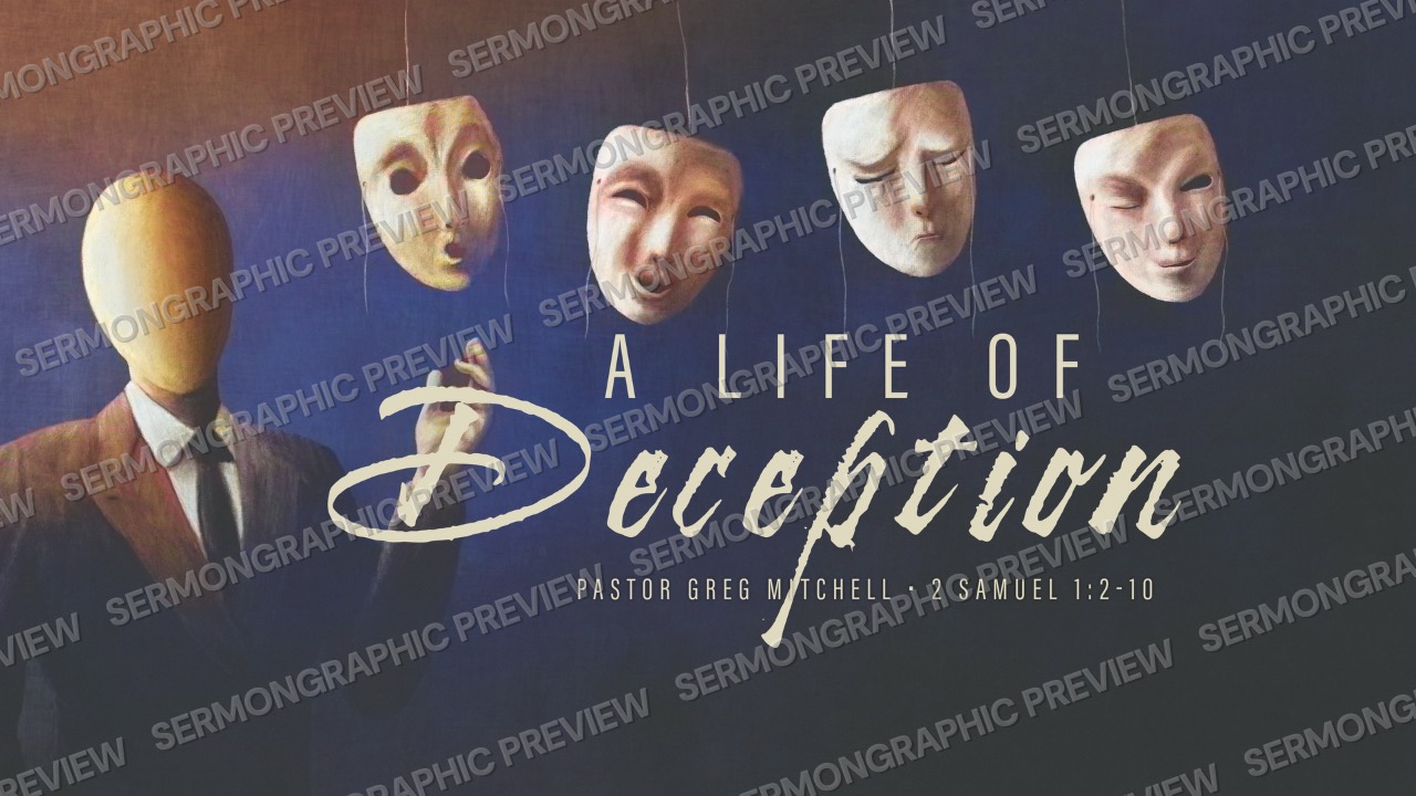 A Life of Deception sermon graphic preview