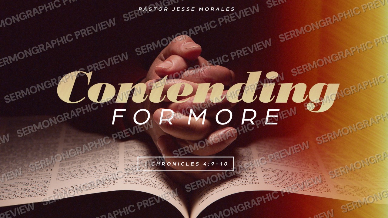 Contending for More sermon graphic preview