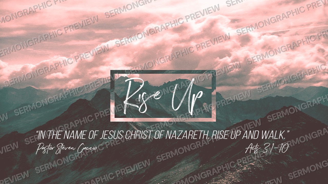 Rise Up sermon graphic preview