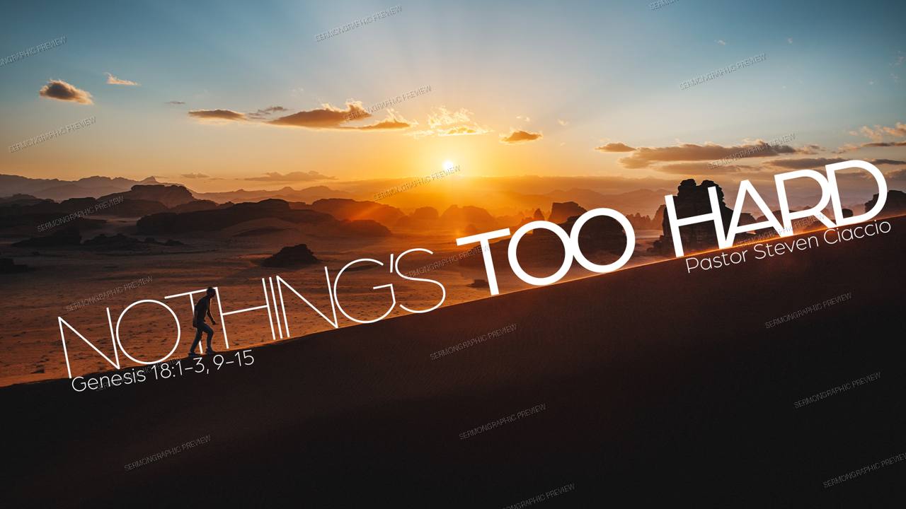Nothing's too hard sermon graphic preview