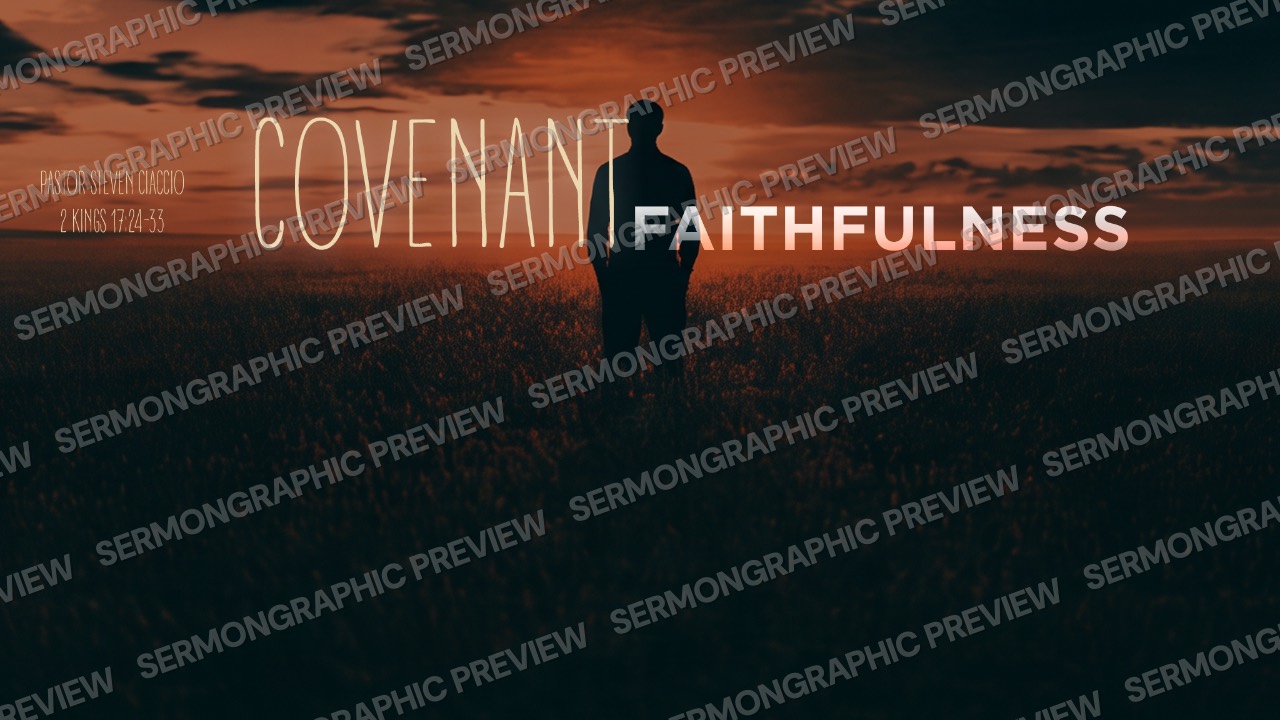 Covenant Faithfulness sermon graphic preview