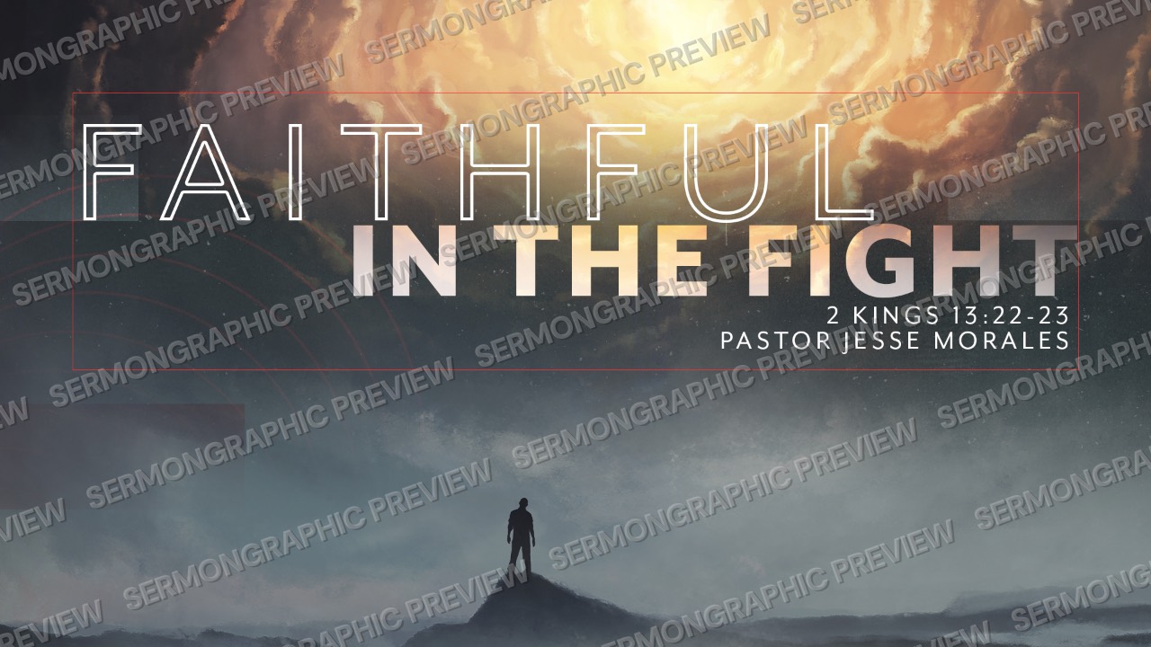 Faithful in the Fight sermon graphic preview
