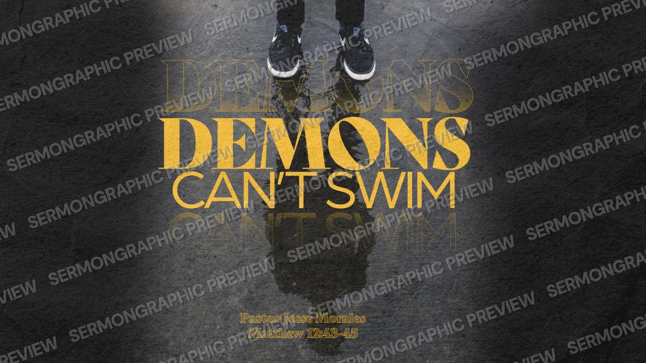 Demons Cant Swim sermon graphic preview
