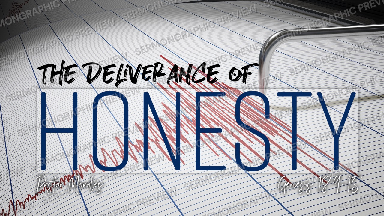 The Deliverance of honesty sermon graphic preview