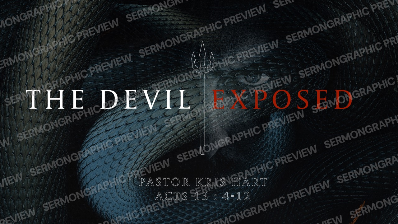 The Devil Exposed sermon graphic preview