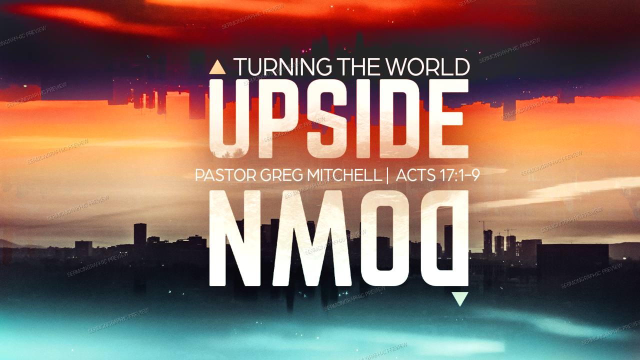 Turning the world Upside Down sermon graphic preview