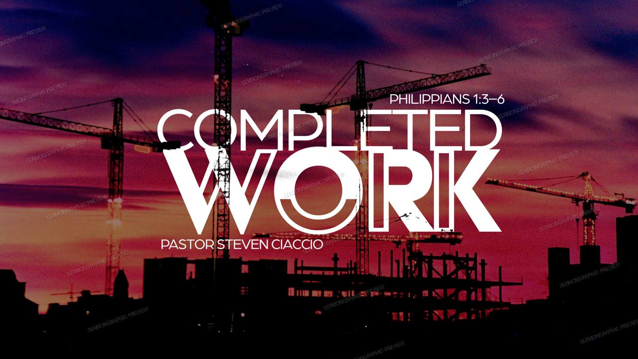 Completed Work sermon graphic preview