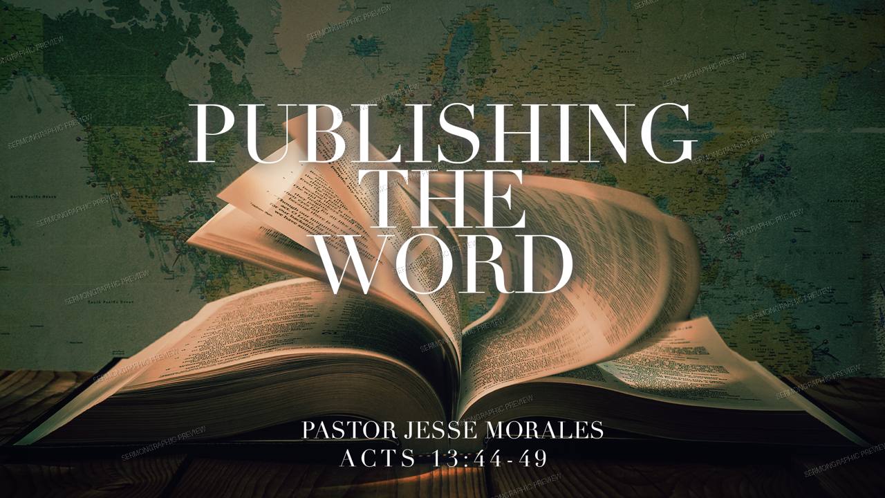 Publishing the word sermon graphic preview