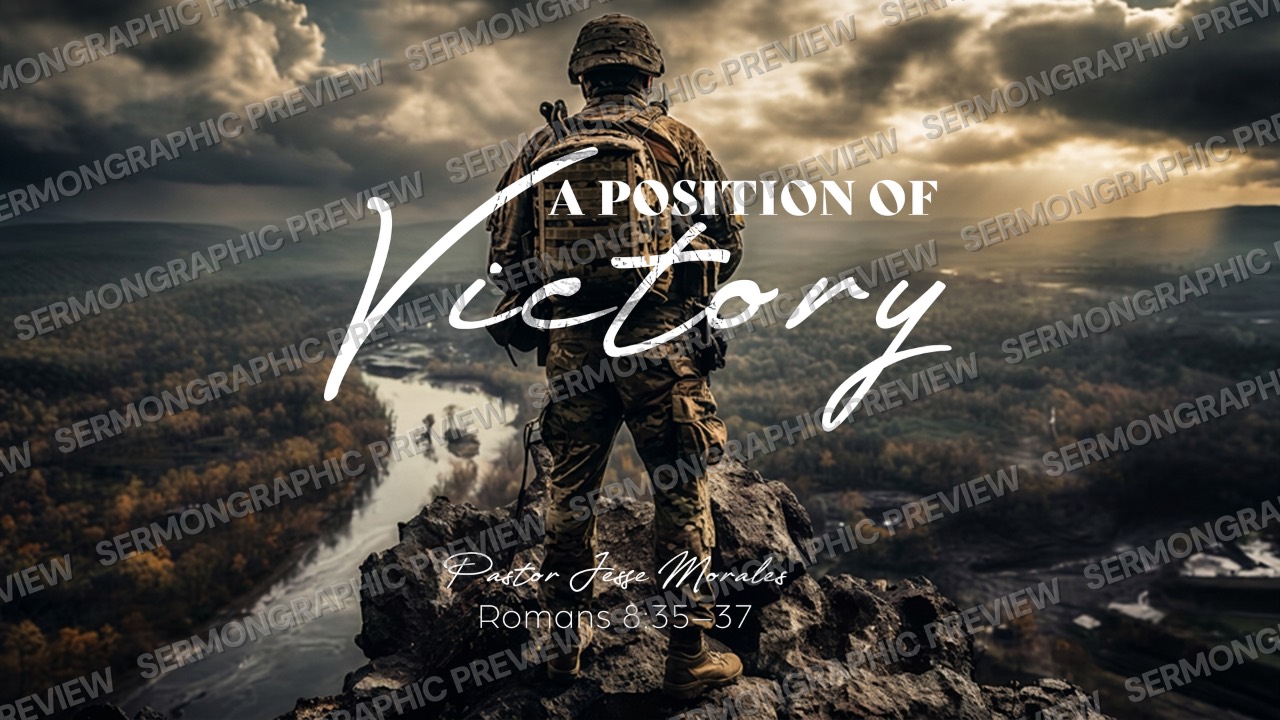 A Position of Victory sermon graphic preview