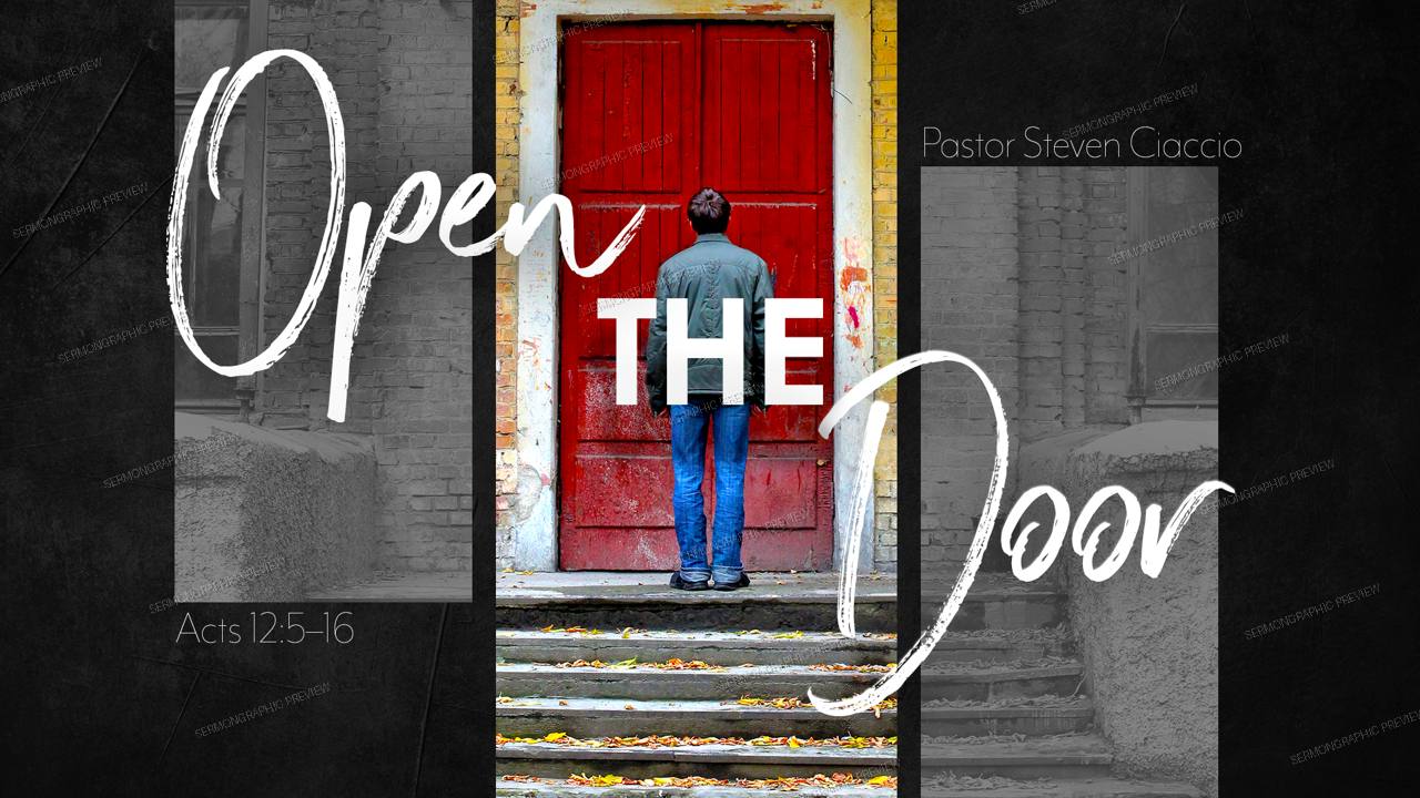 Open the Door sermon graphic preview