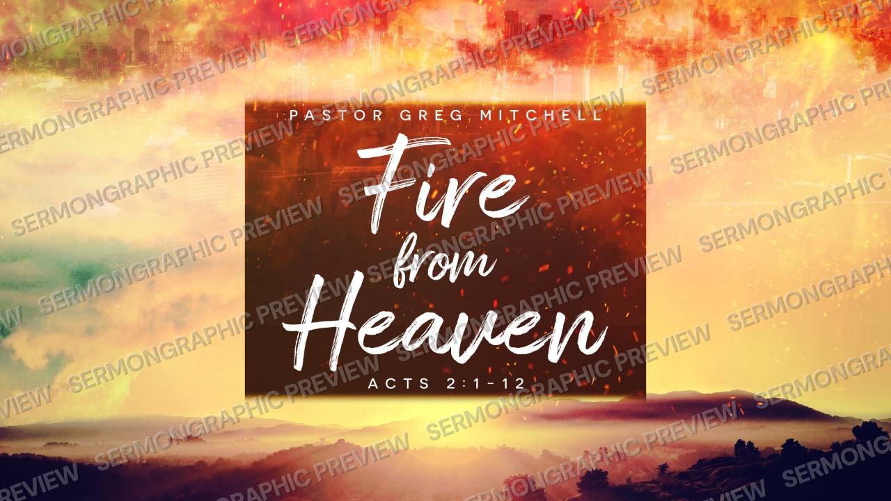 Fire From Heaven sermon graphic preview