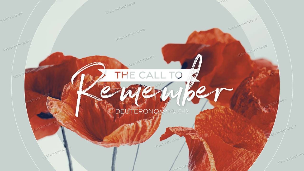 The Call to remember sermon graphic preview