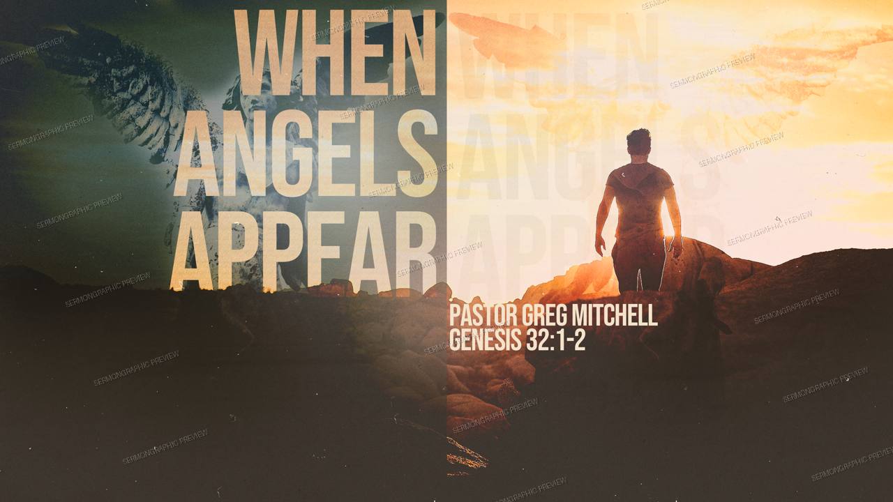 When Angels Appear sermon graphic preview
