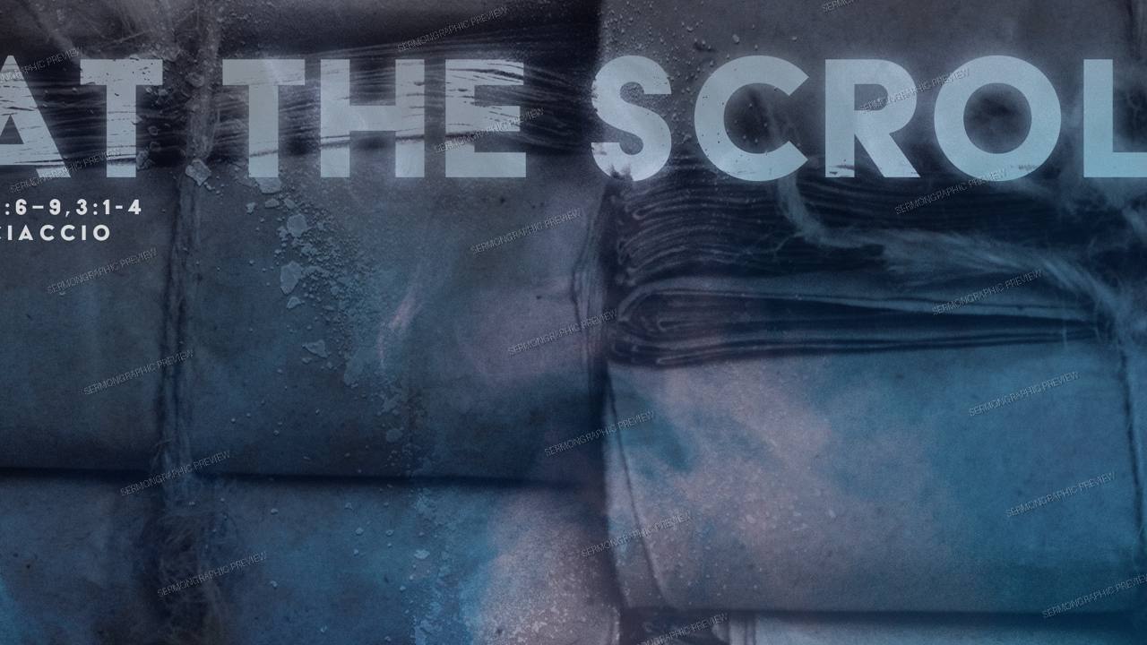 Eat the Scroll sermon graphic preview
